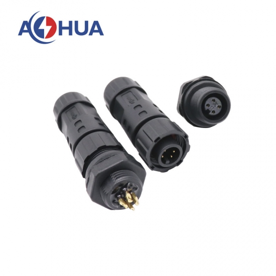 M12母面板信號(hào)傳輸防水航空插頭